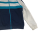 M&S White and Navy Zip Sweatshirt Age 7