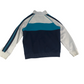 M&S White and Navy Zip Sweatshirt Age 7