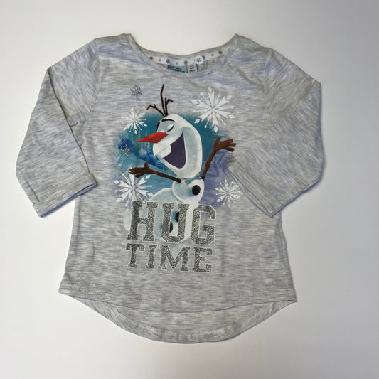 Disney Frozen Olaf Hug Time Long Sleeve T-shirt Age 4