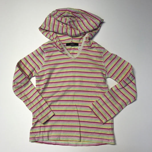 George Stripy Hooded Long Sleeve T-shirt Age 4