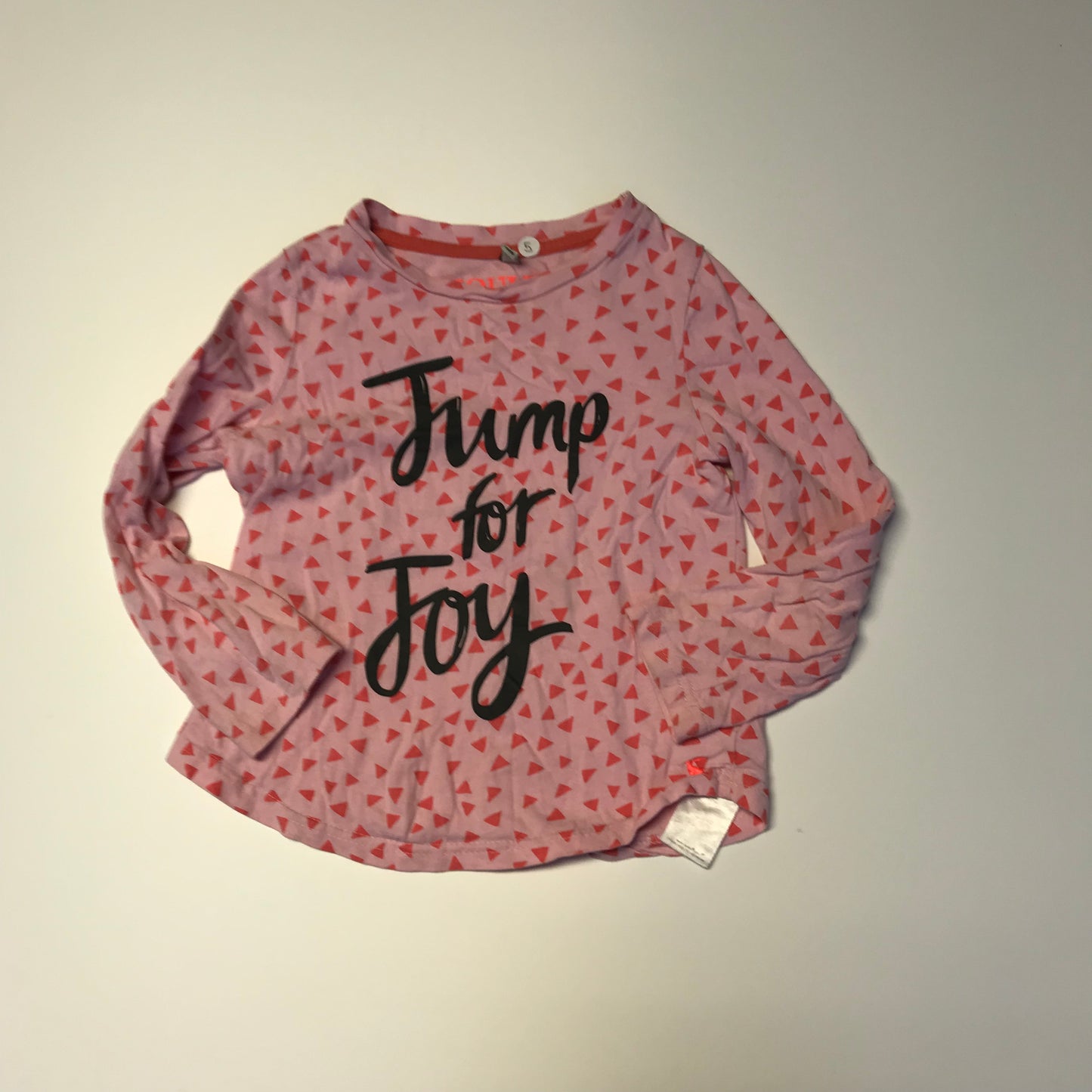 Joules Jump for Joy Pink Long Sleeve T-shirt Age 5