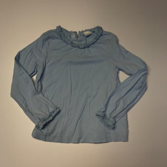 Next Blue Ruffled Long Sleeve T-shirt Age 5