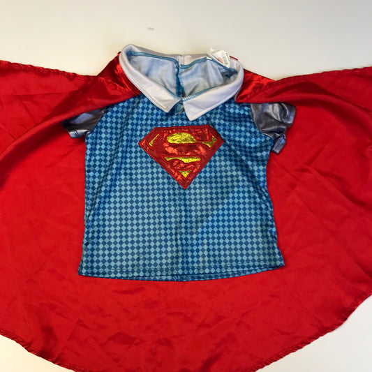 Rubie's Superwoman Costume Cape and Crop Top Age 10-12