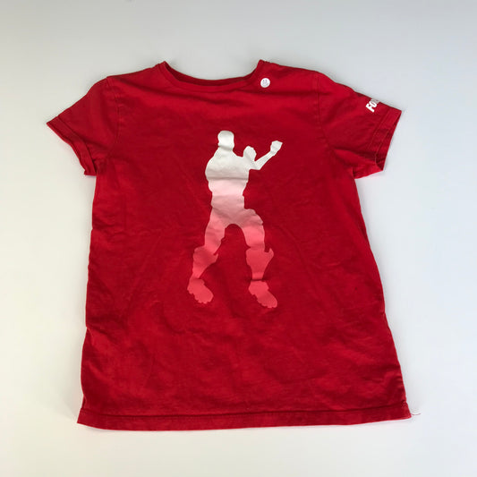 Red Fortnite Print T-shirt Age 9