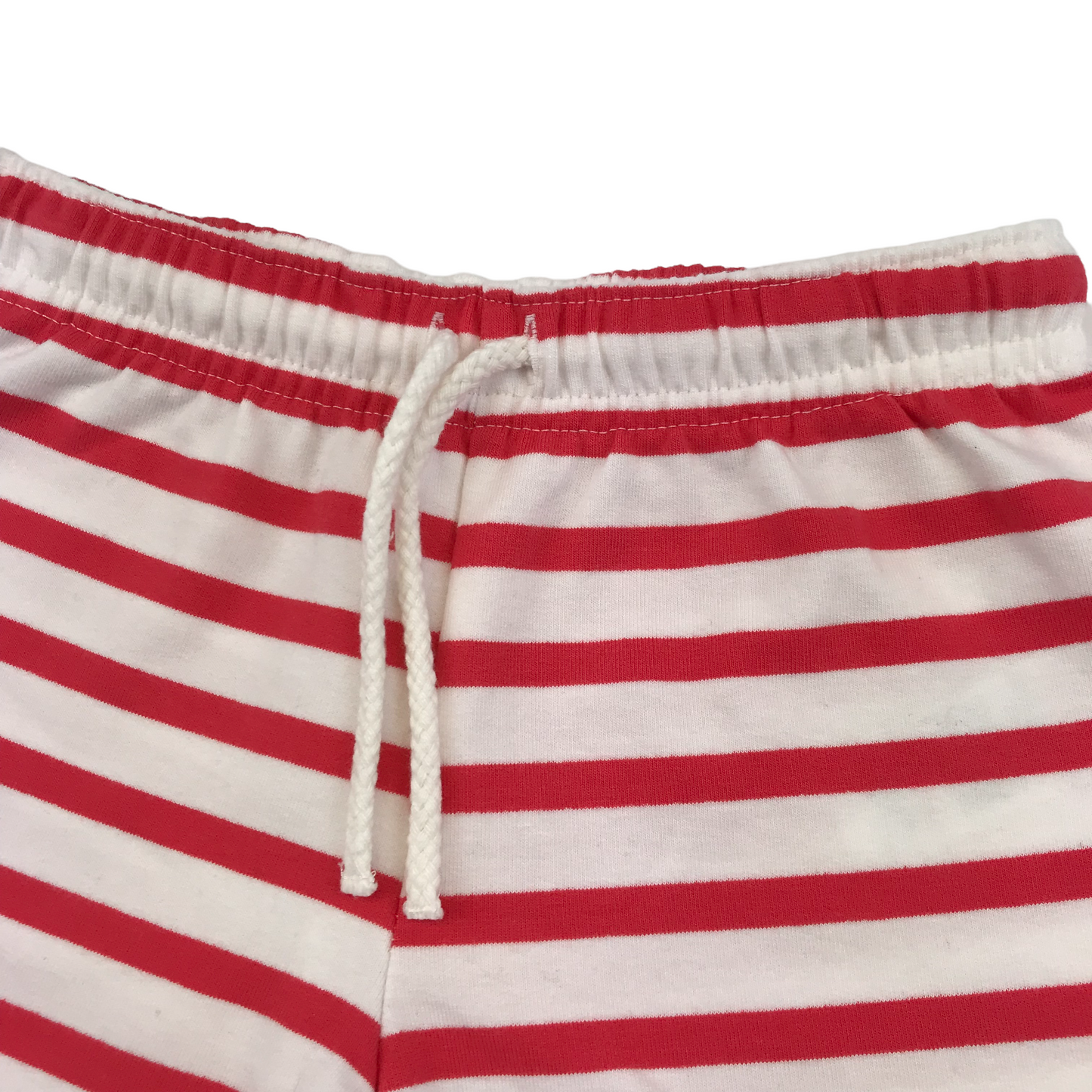 M&S White and Red Stripy Shorts Age 5