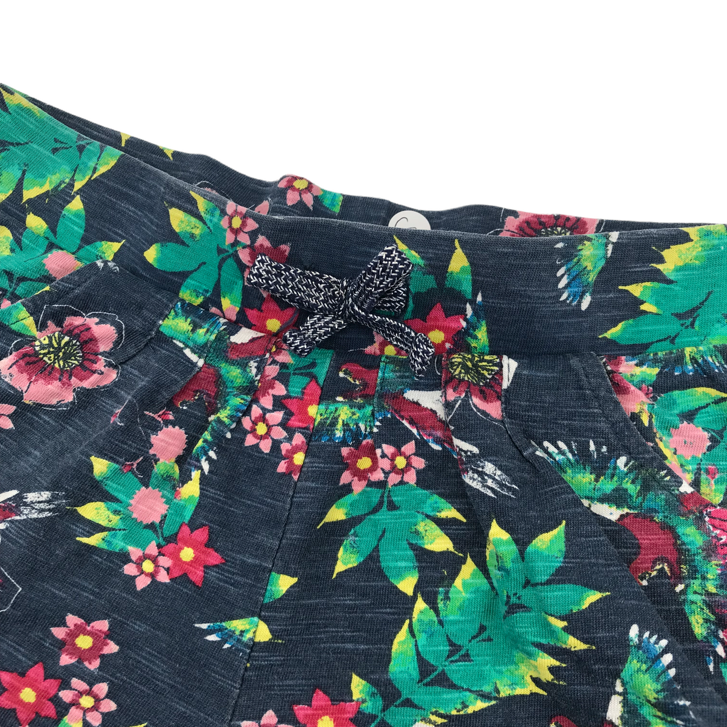 F&F Navy Blue Floral Summer Shorts Age 6