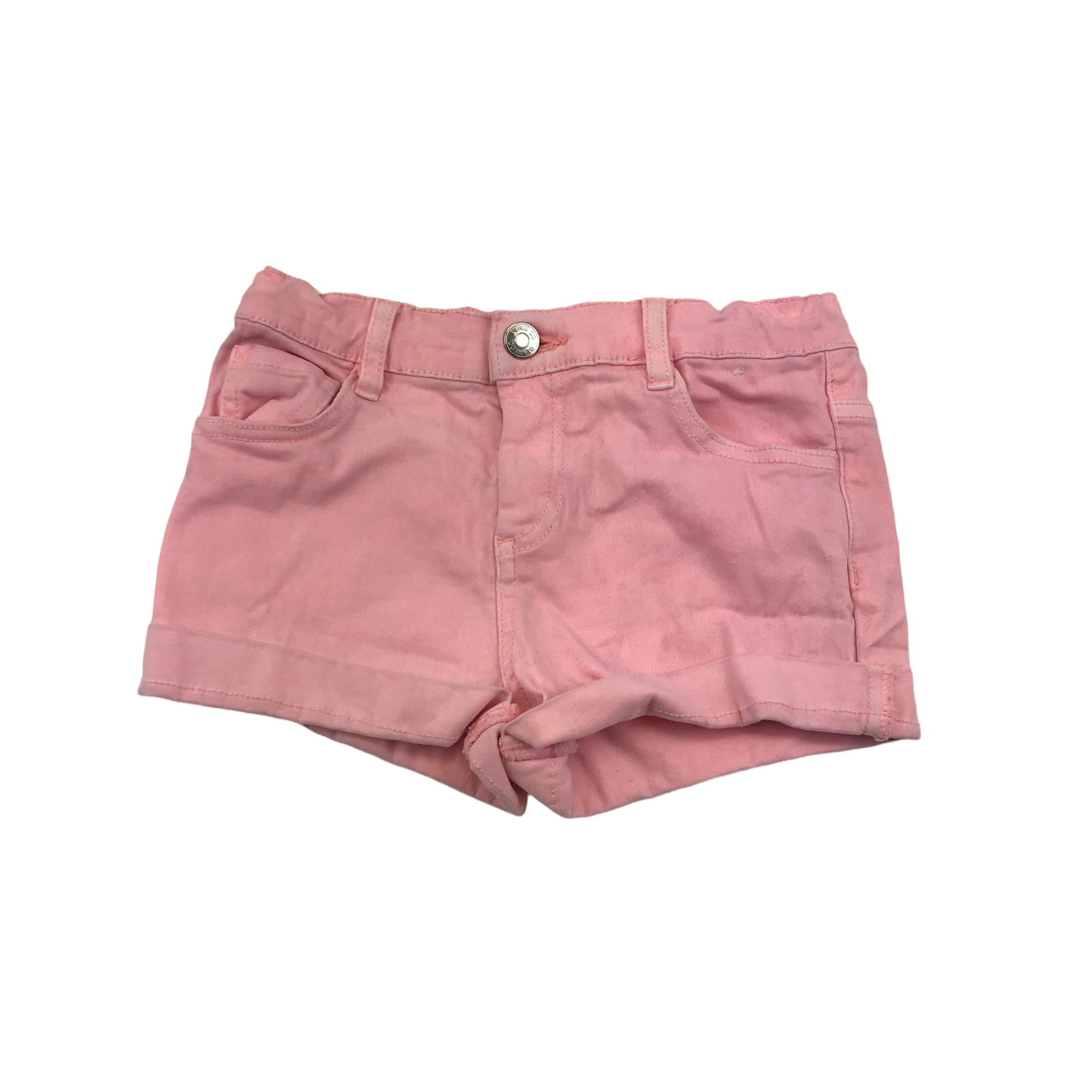 Primark Pink Mid Rise Denim Shorts Age 6