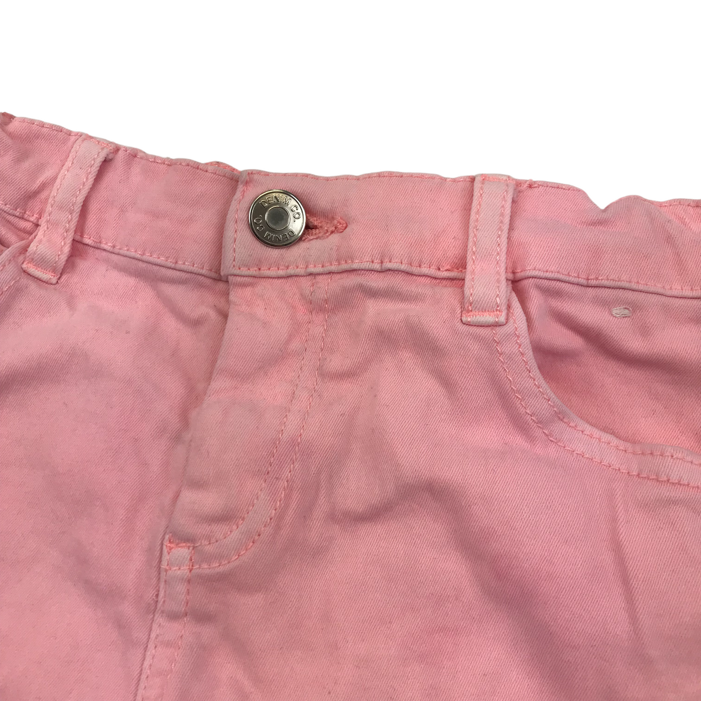 Primark Pink Mid Rise Denim Shorts Age 6