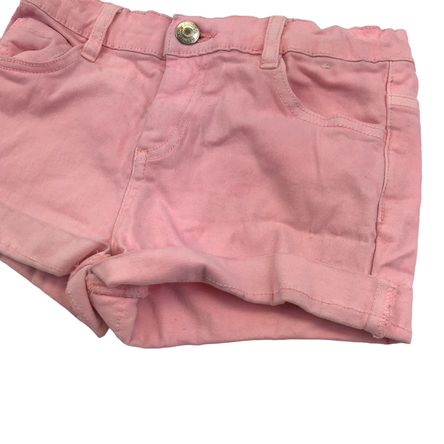 Primark Pink Mid Rise Denim Shorts Age 6