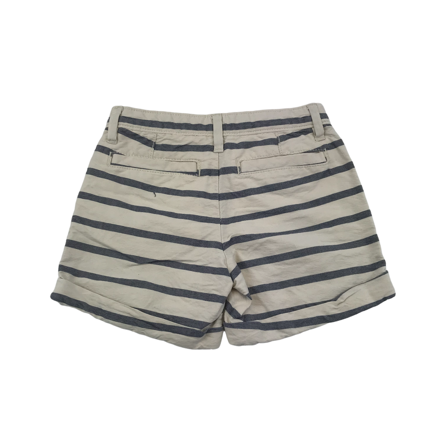 Gap White and Navy Stripy Shorts Age 6