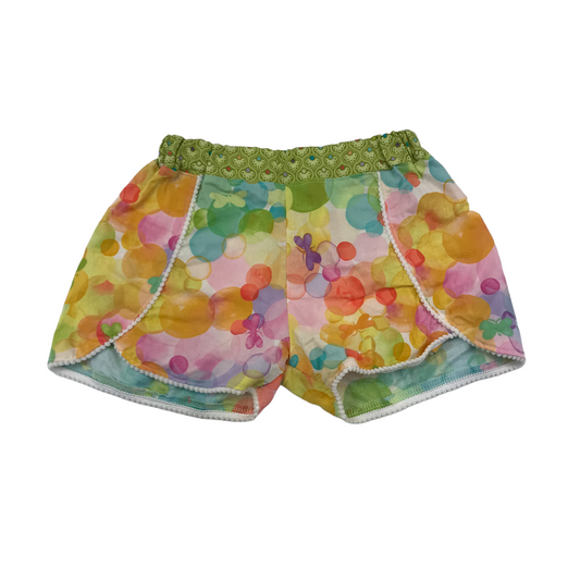 Multicoloured Watercolour-style Pattern Shorts Age 6