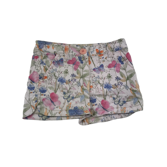 Next White Floral Denim Shorts Age 7