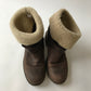 Brown Warm Lined Boots Shoe Size 5
