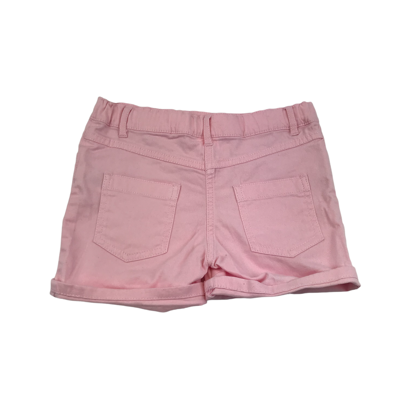 F F Light Pink Stretchy Denim Shorts Age 7