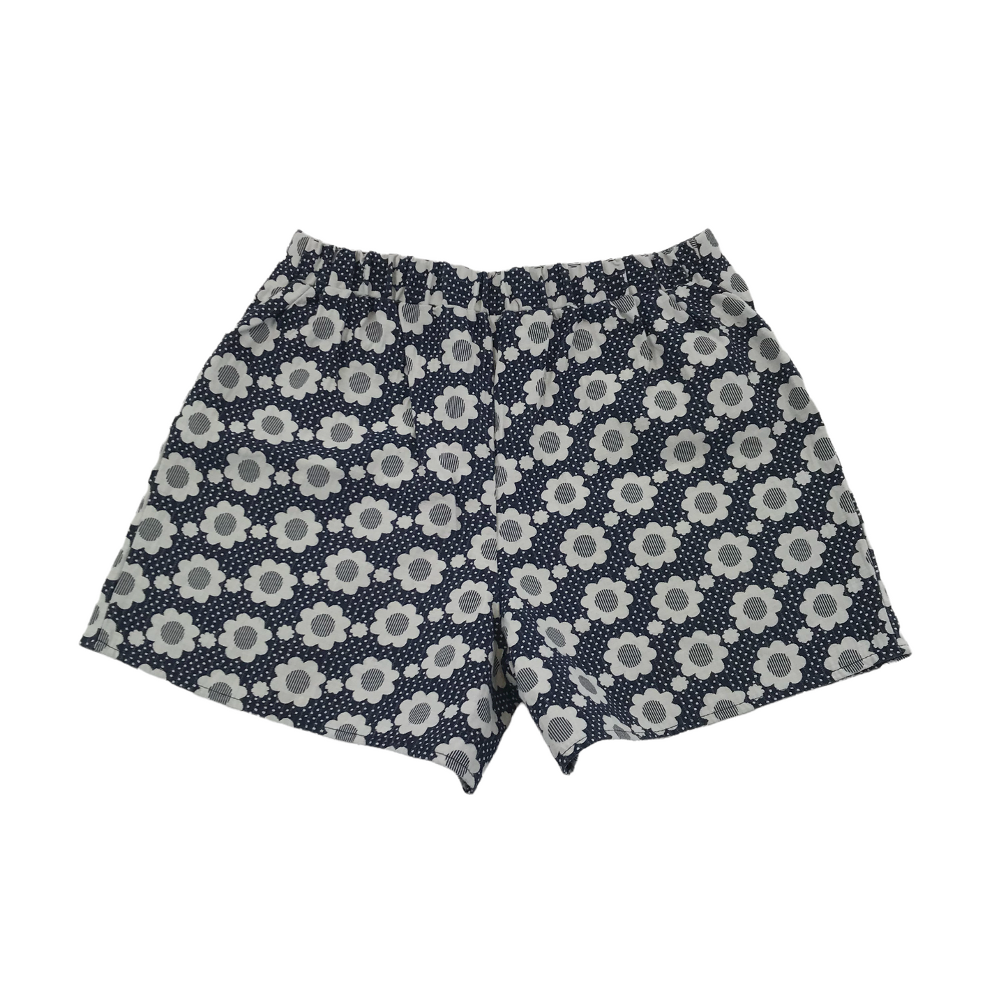 Jasper Conran Navy Blue White Floral Shorts Age 7