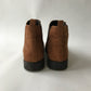 Brown Faux Leather Ankle Boots Shoe Size 5