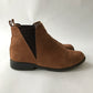 Brown Faux Leather Ankle Boots Shoe Size 5
