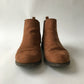 Brown Faux Leather Ankle Boots Shoe Size 5