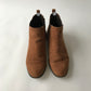 Brown Faux Leather Ankle Boots Shoe Size 5