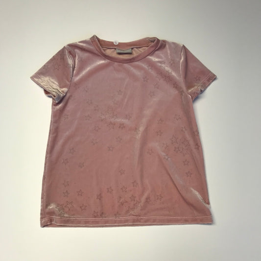 Matalan Pink Velvet Top Age 8