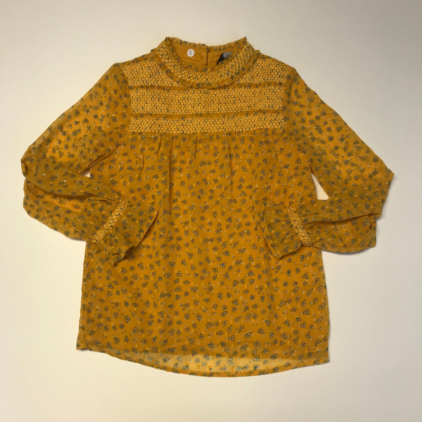 M&S Yellow Top Age 8
