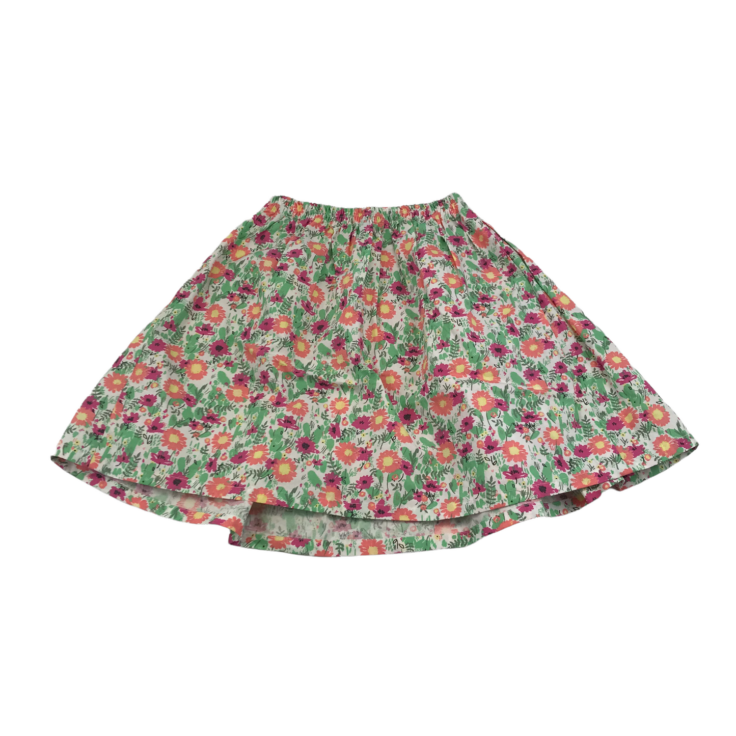 Green and Orange Floral Skirt Age 4