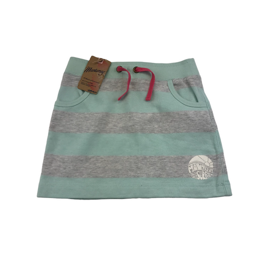 Mantaray Grey and Mint Green Jersey Skirt Age 4