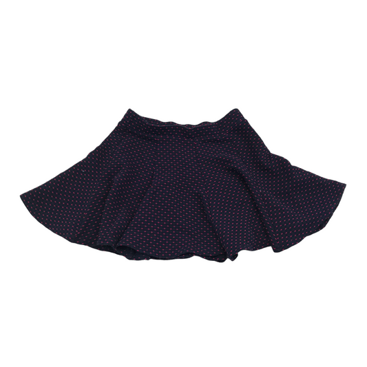 M&S Navy and Pink Pattern Jersey Skirt Age 5