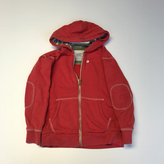 Mini Boden Red Zip Hoodie Age 7