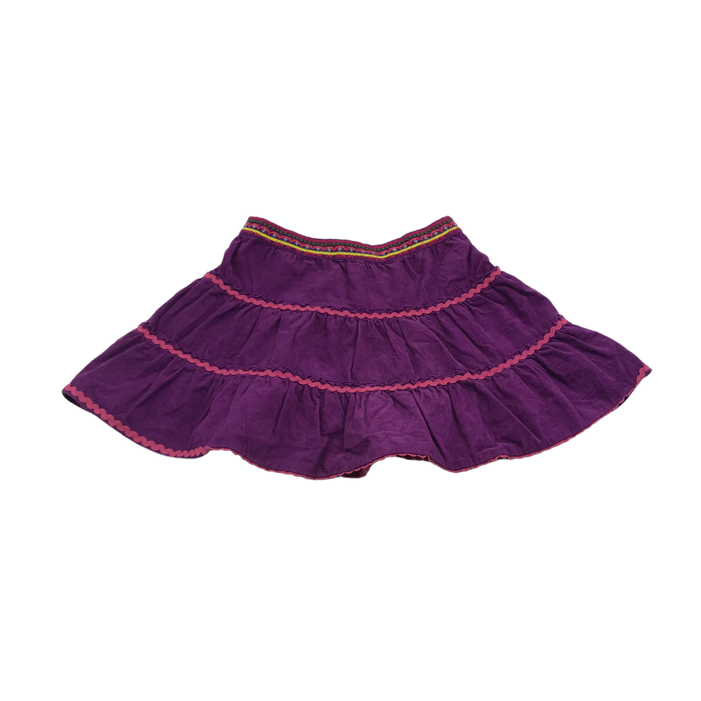 M&S Purple Corduroy Embroidery Skirt Age 5