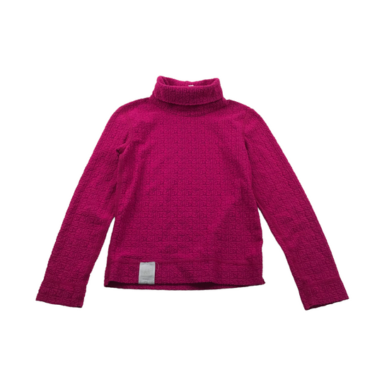 Decathlon Pink Thermal Top with Turtle Neck Age 10