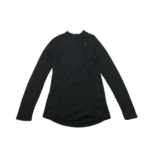 Decathlon Black Thermal Top Age 10