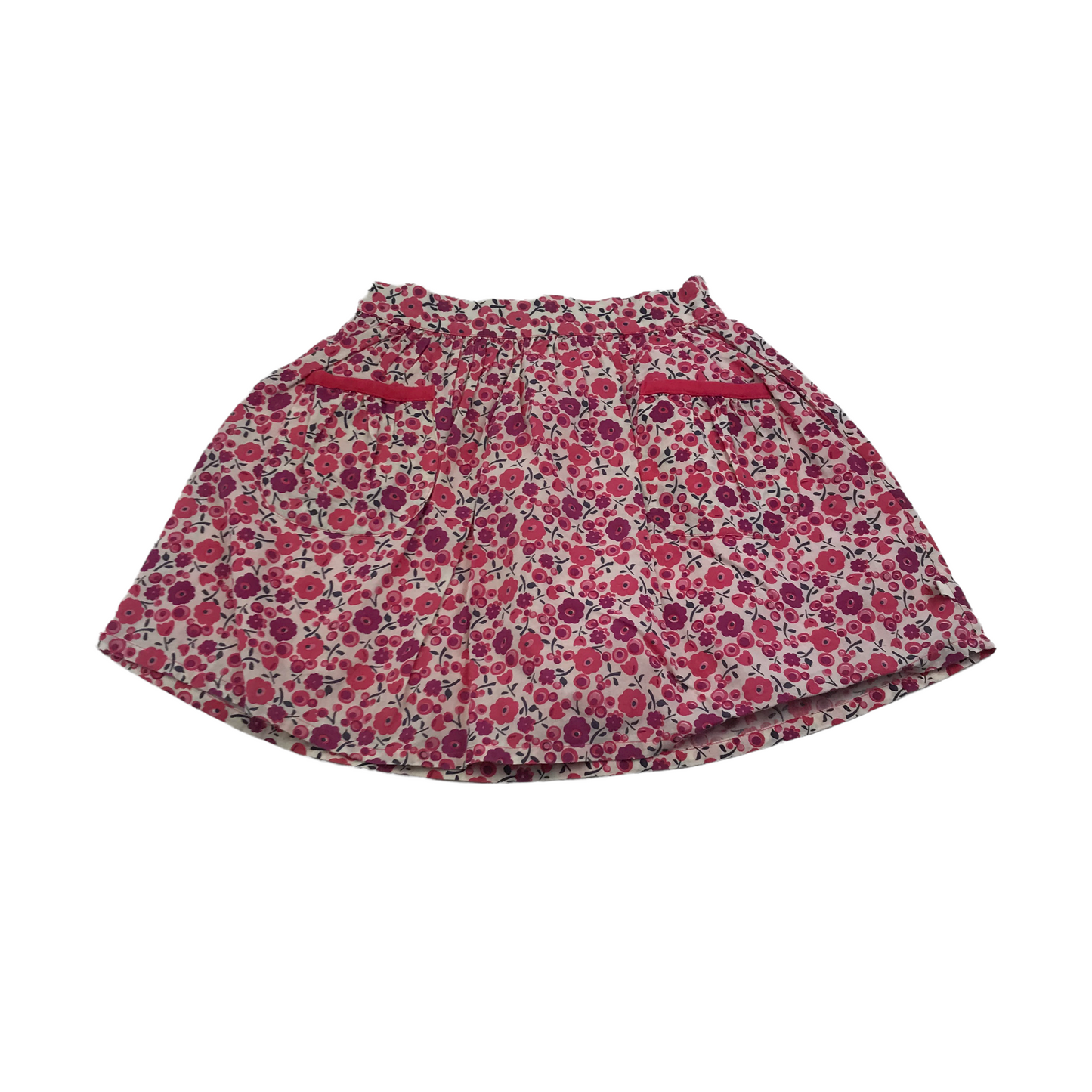 Frugi Pink Floral Organic Cotton Skirt Age 5