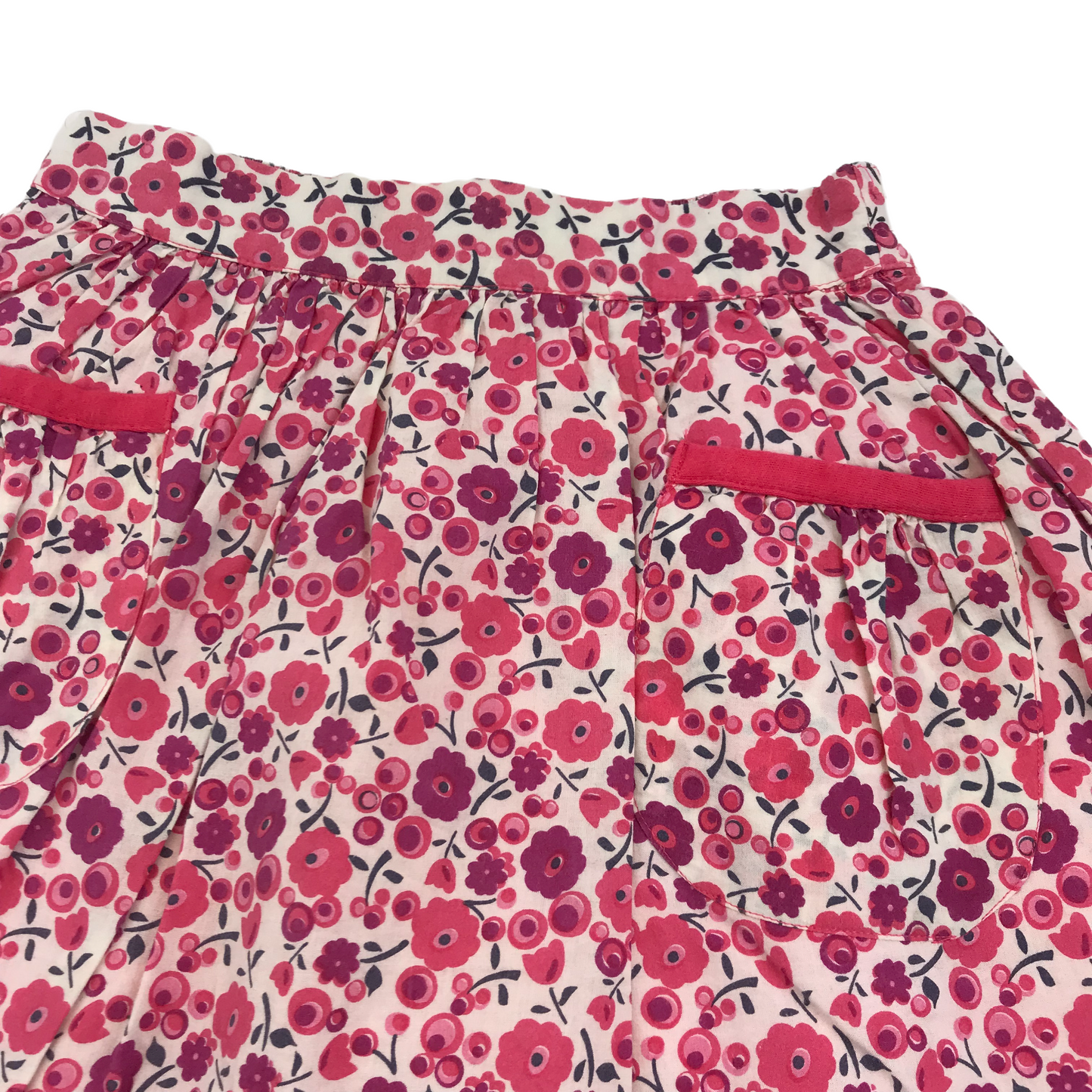 Frugi Pink Floral Organic Cotton Skirt Age 5