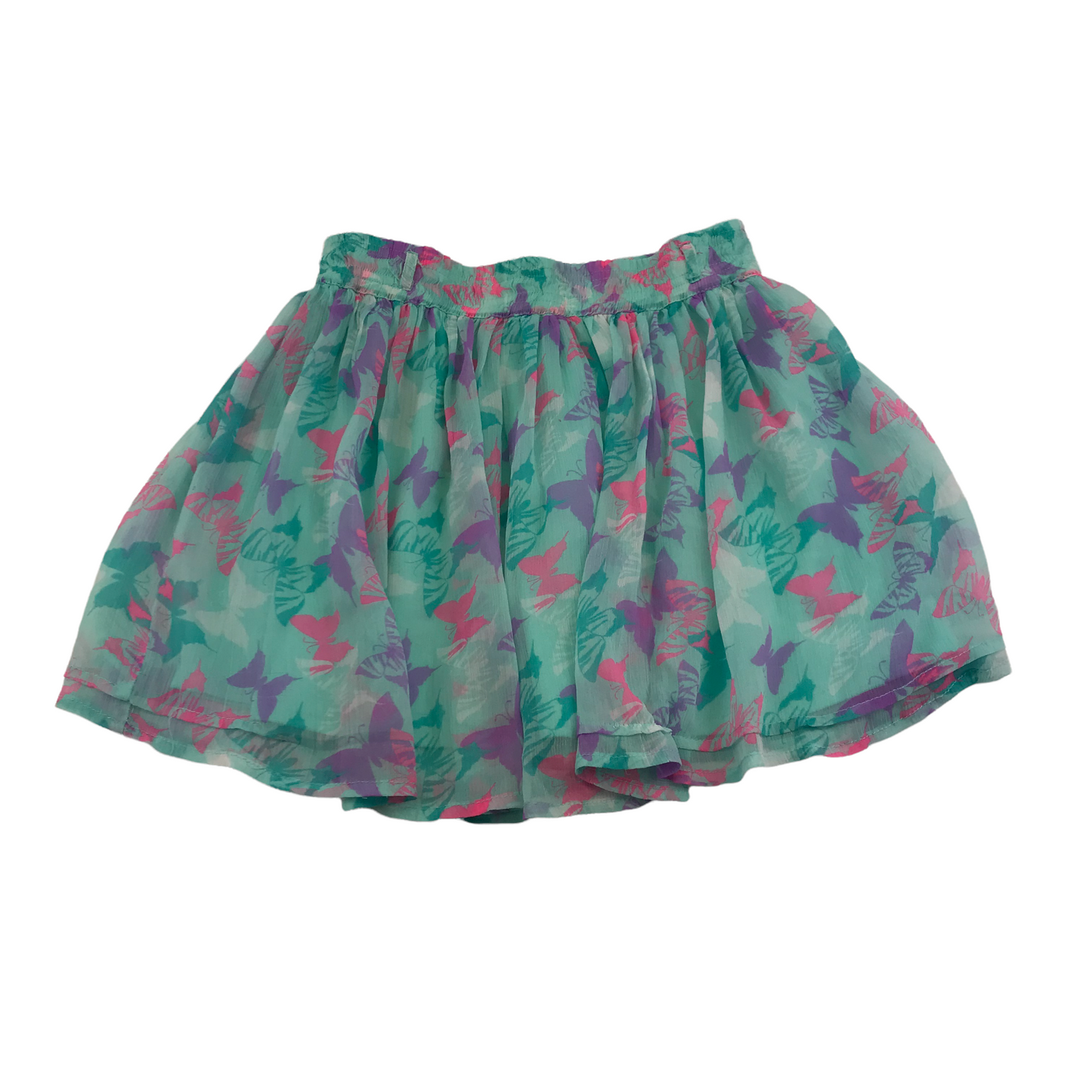 YD Turquoise Butterfly Skirt Age 6