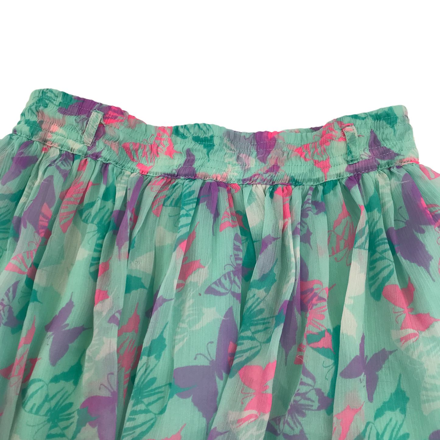 YD Turquoise Butterfly Skirt Age 6