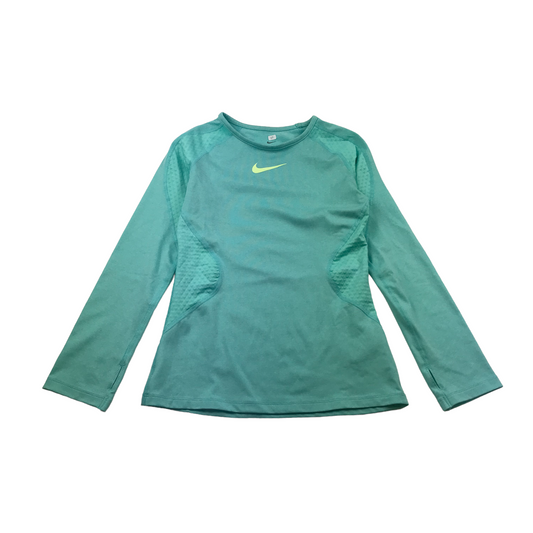 Nike Light Blue Long Sleeve Base Layer Thermal Top Age 10-12