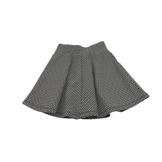 YD Black and White Pattern Jersey Skirt Age 6