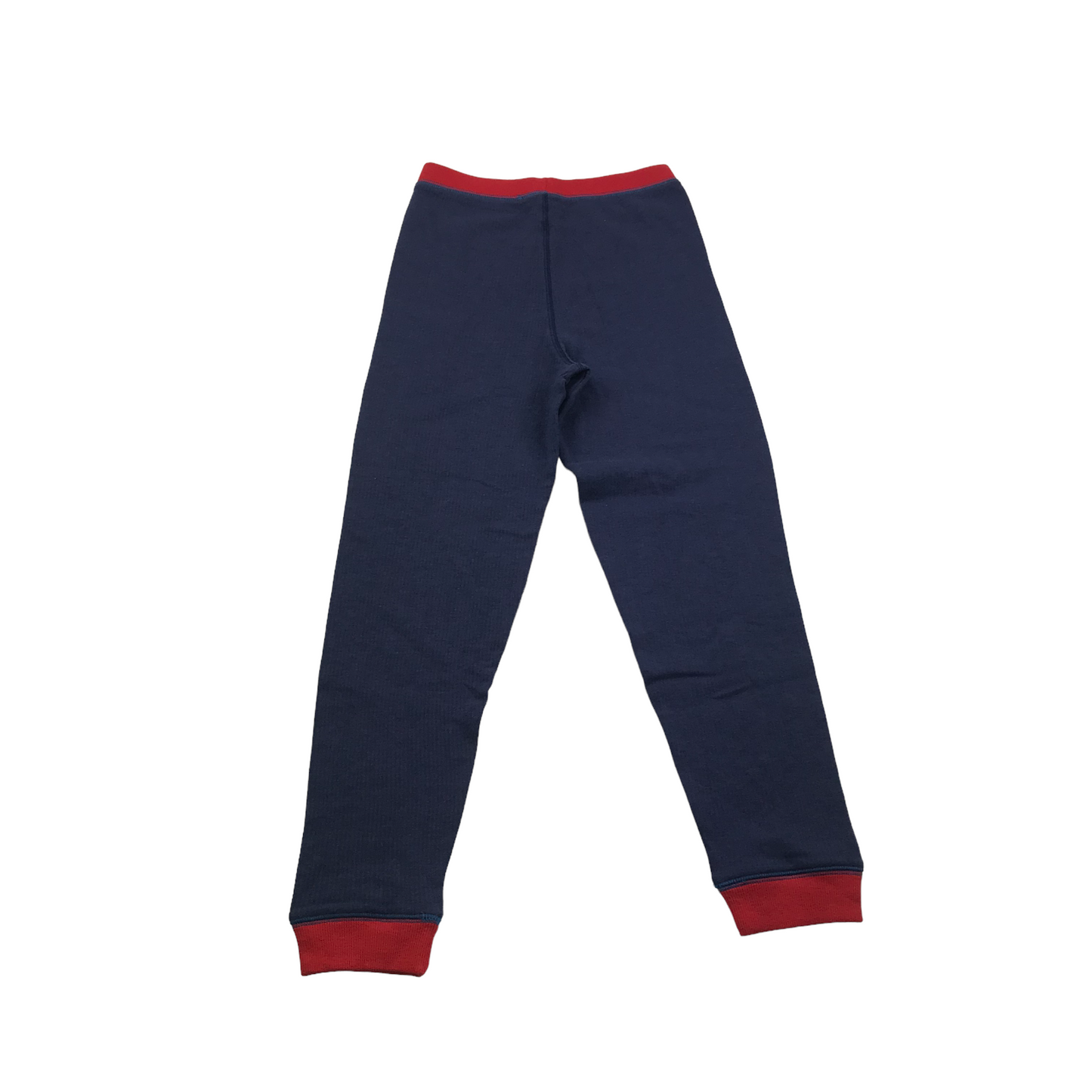 M&S Navy and Red Thermal Layer Leggings Age 9