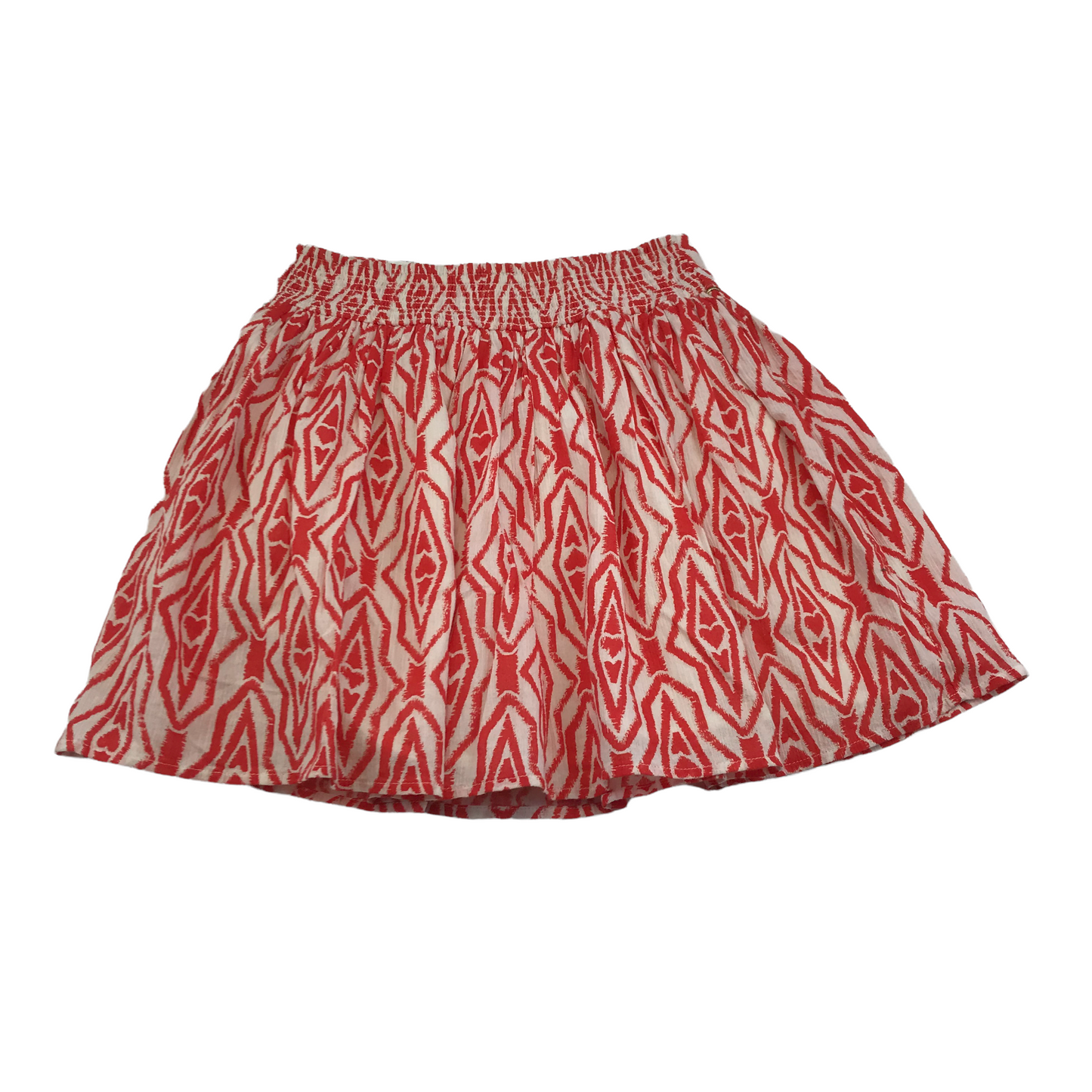 George Red and White Pattern Skirt Age 8