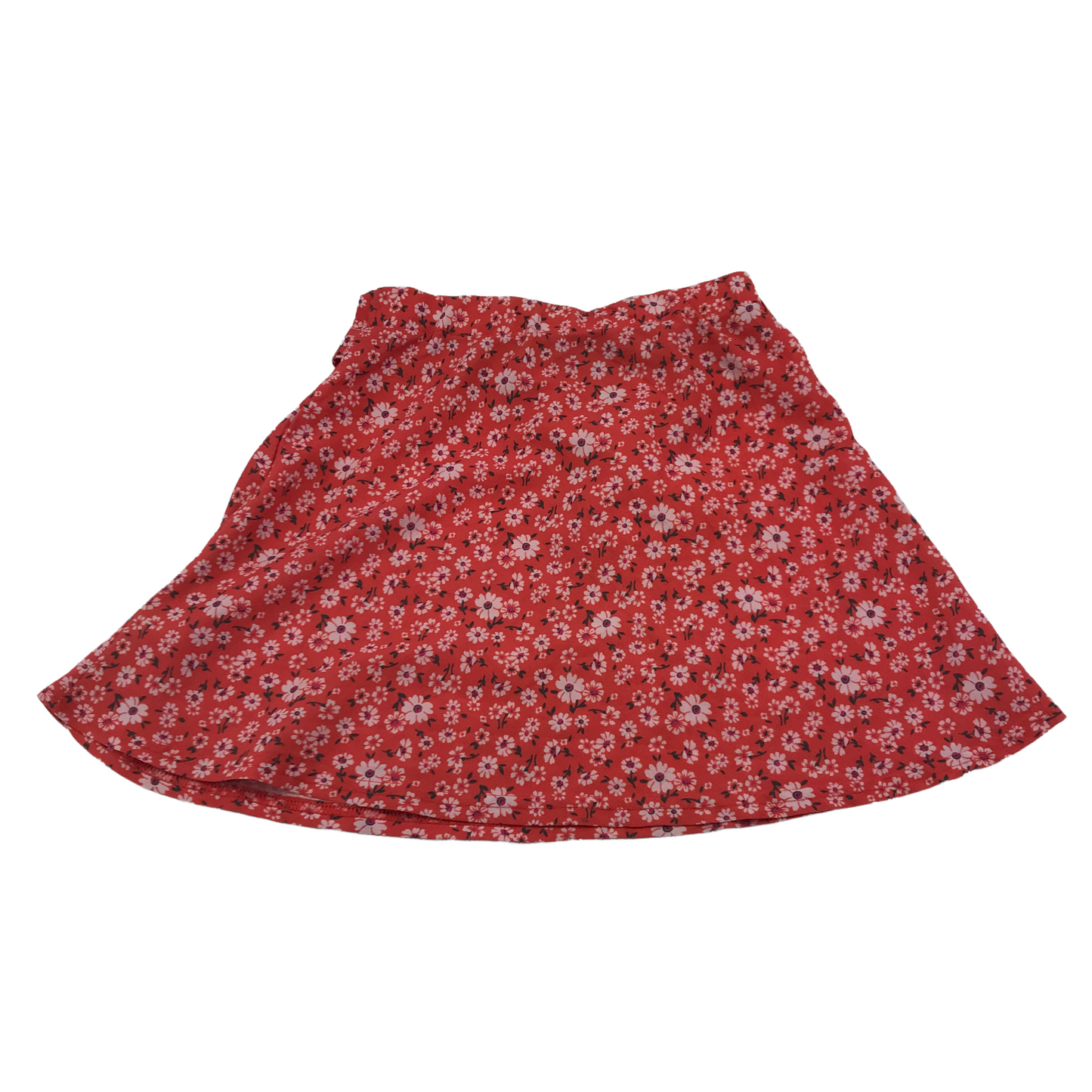 Cosmic Kids Red Floral Skirt Age 8