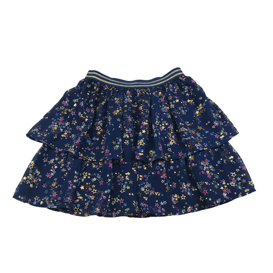 Monsoon Navy Layered Celestial Skirt Age 9