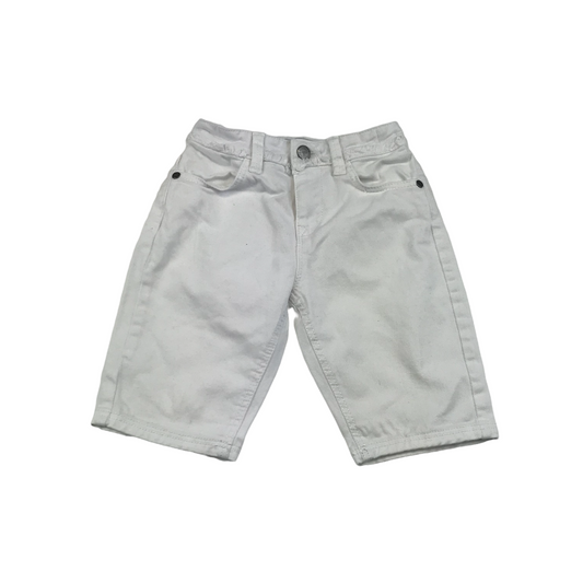 M&S White Denim Bermuda Shorts Age 6