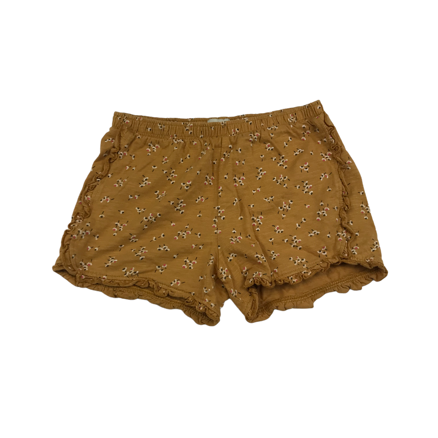 F&F Mustard Yellow Floral Shorts Age 6