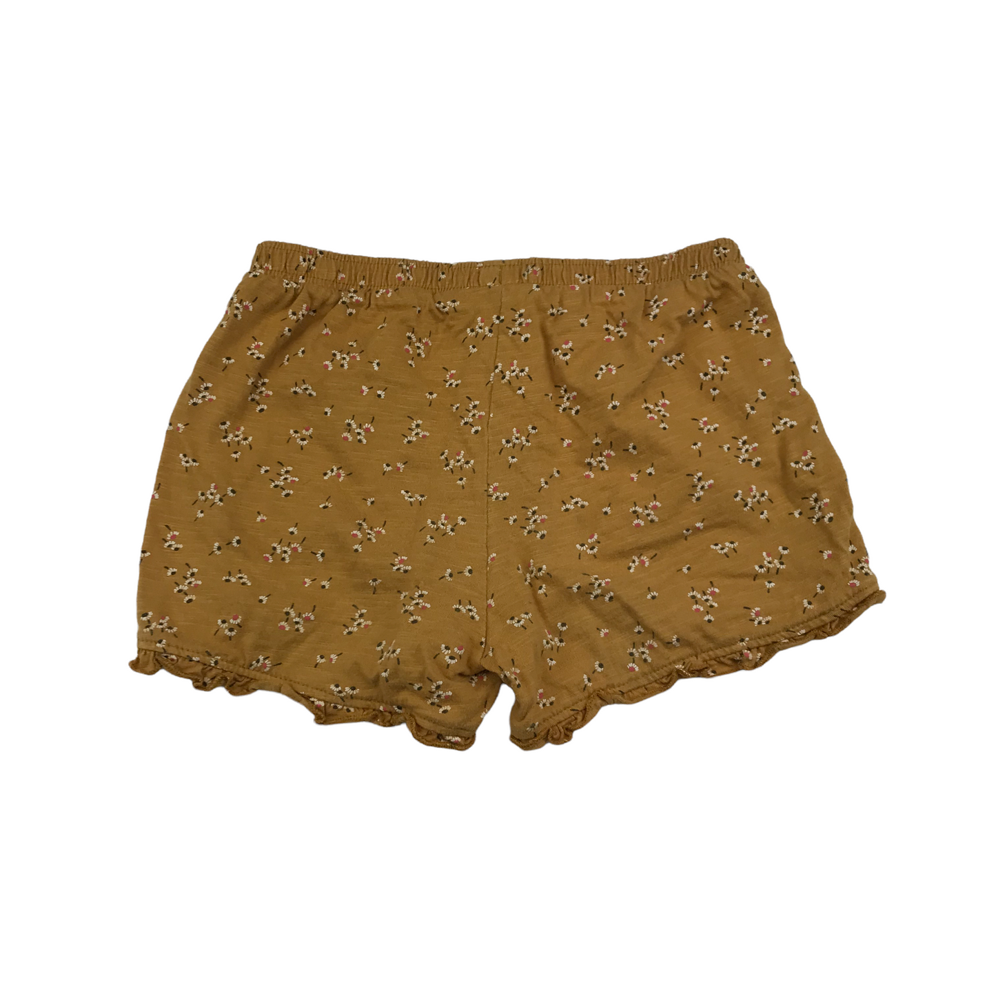 F&F Mustard Yellow Floral Shorts Age 6