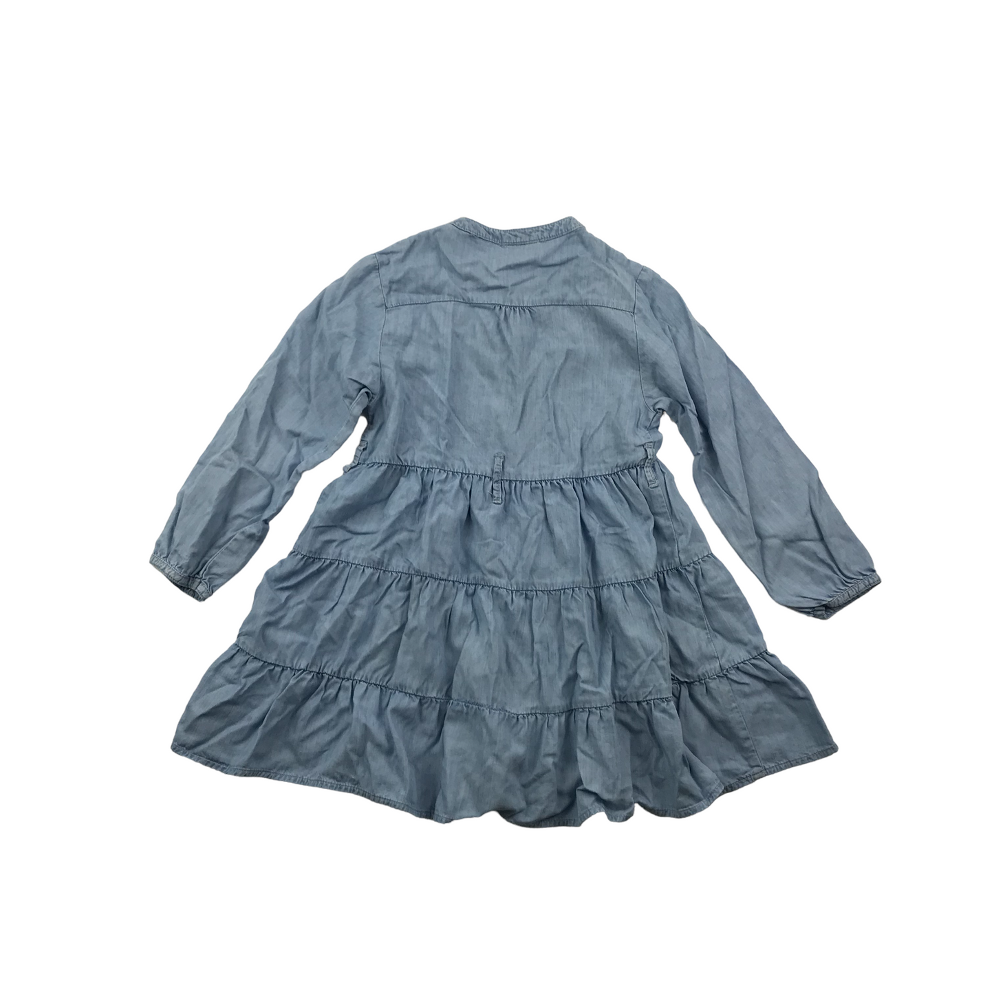 Next Blue Denim Style Button Up Dress Age 6