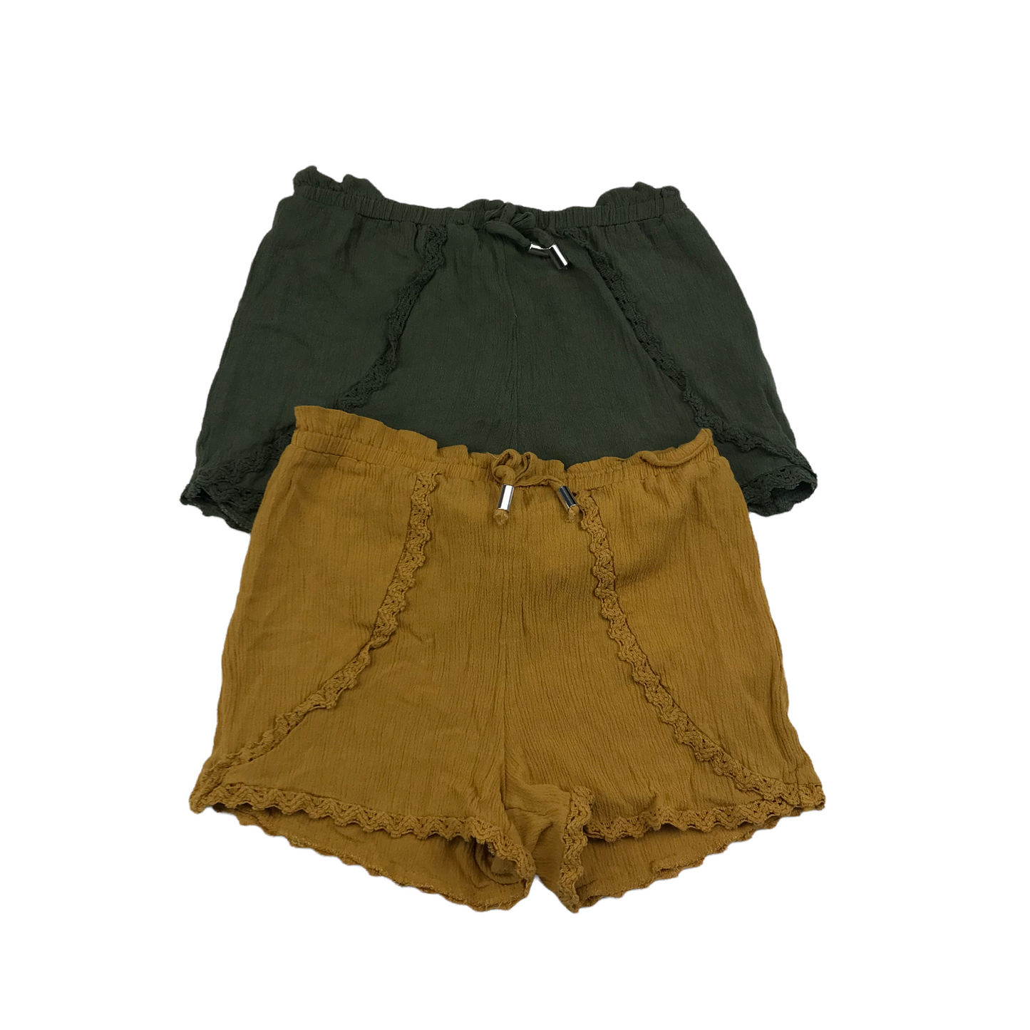 Primark Bundle of Yellow and Green Shorts Age 7