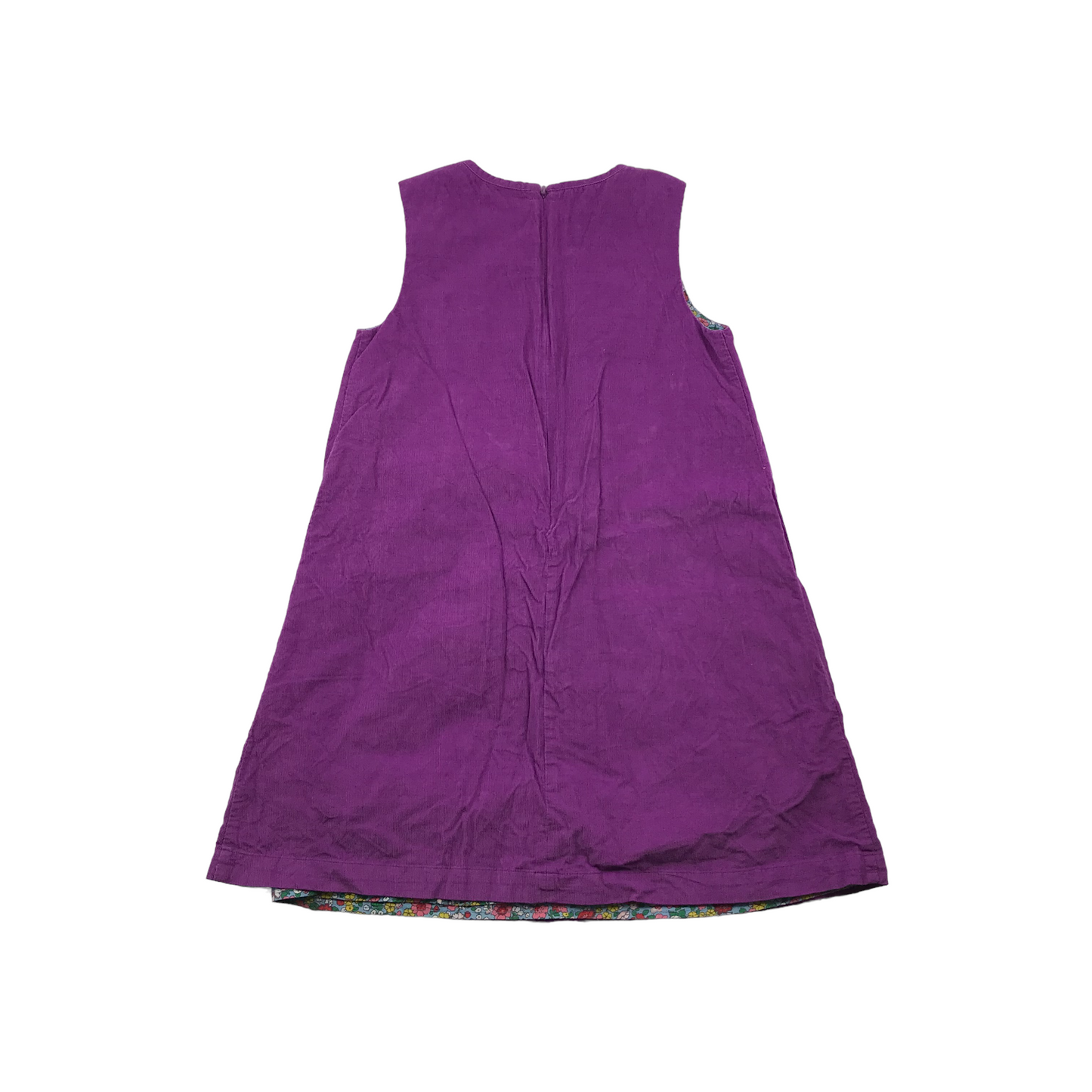 Boden Purple Swans Corduroy Dress Age 11