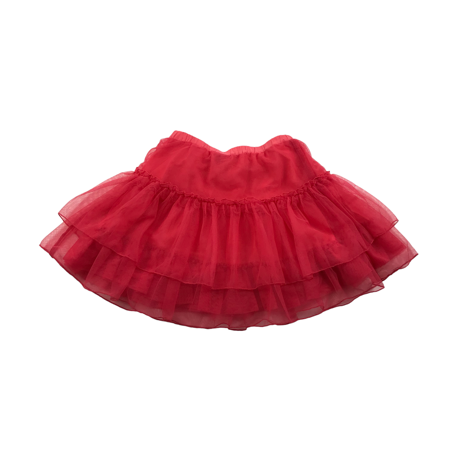 Jako-o Coral Pink Layered Tulle Mini Skirt Age 10