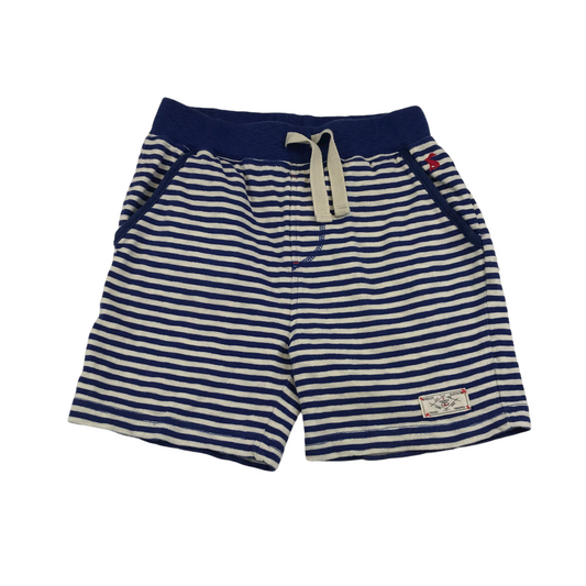 Joules Blue and White Stripy Jersey Shorts Age 8